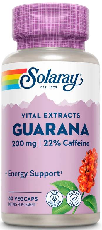 Solaray: Guarana Seed Extract 60ct 200mg