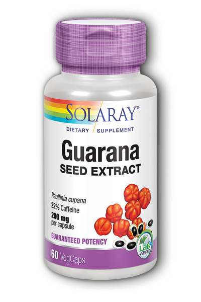 Guarana Seed Extract, 60ct 200mg