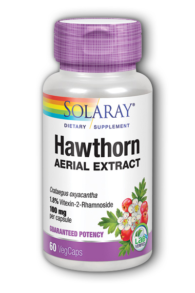 Solaray: Hawthorn Extract 60 ct 100mg