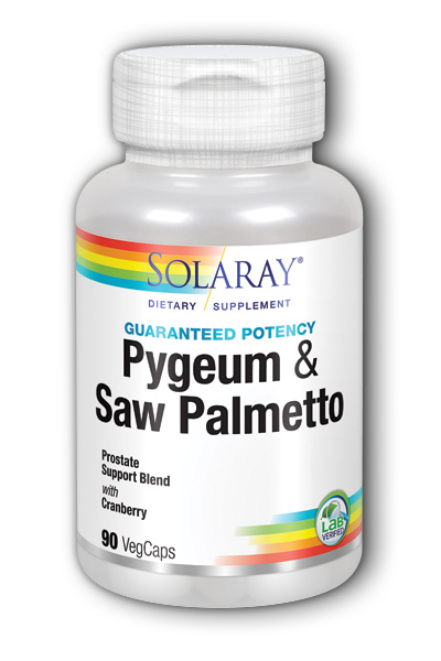 Solaray: Pygeum & Saw Palmetto European Stnd With CranActin 90ct