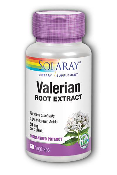 Solaray: Valerian Root Extract 60ct 50mg