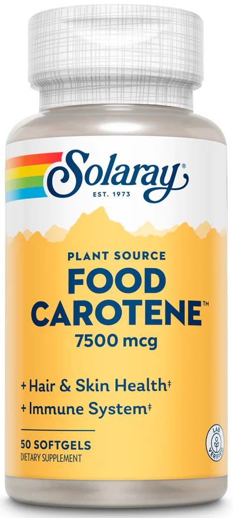 Solaray: Food Carotene 50ct 25000IU (7500mcg)