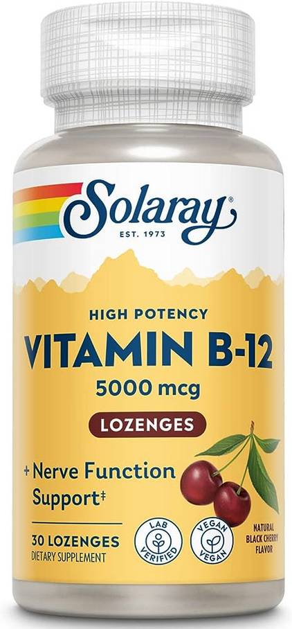 Vitamin B-12 Sublingual Lozenge with Methylcobalamin, 30ct 5000mcg