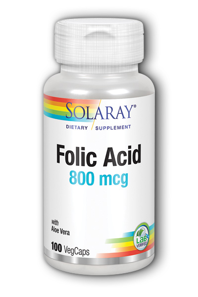 Solaray: Folic Acid 1360mcg 100ct