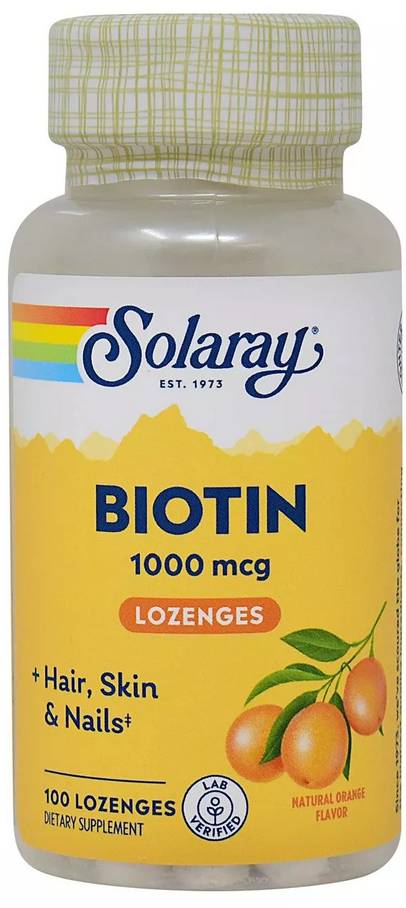 Solaray: Biotin 1000 100ct 1000mcg