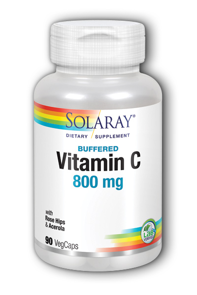 Solaray: Nonacidic Vitamin C 90ct 800mg