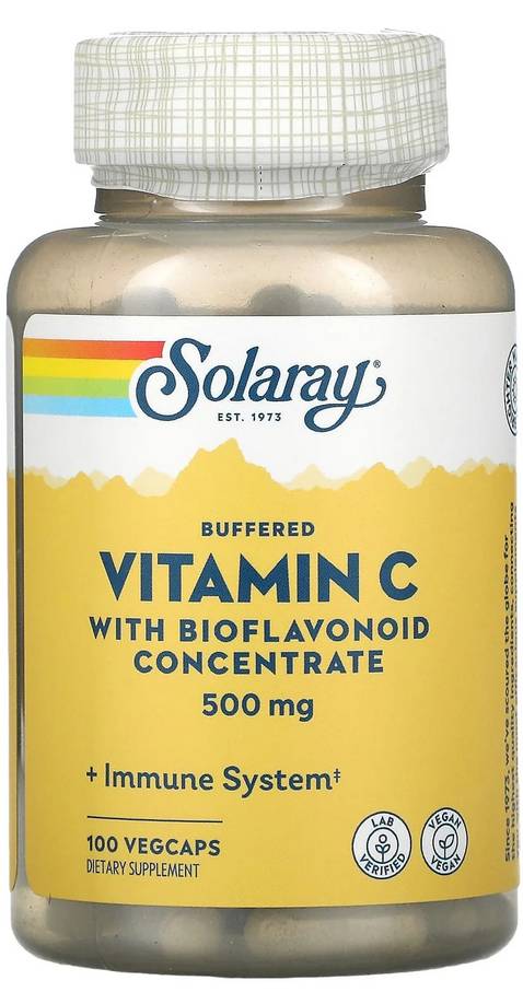 Solaray: Bio-Plex Buffered Vitamin C-500 100ct 500mg