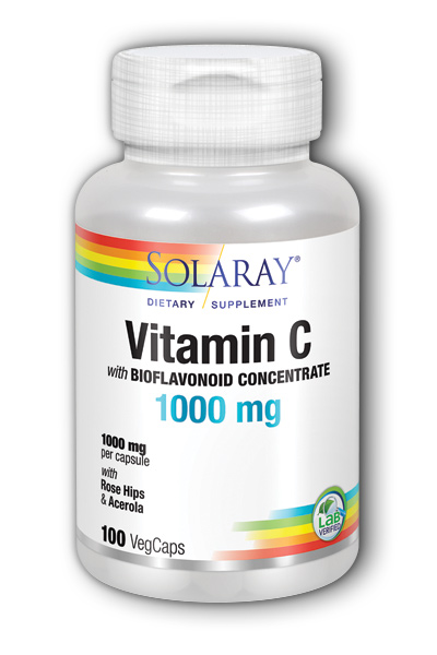 C-1000 With RH, Acerola, Bioflavonoids 100ct 1000mg from Solaray