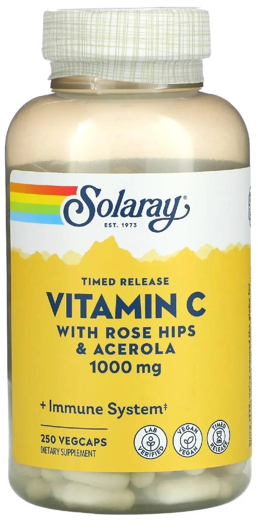 Solaray: C-1000 Two Stage TImed Release 250ct 1000mg