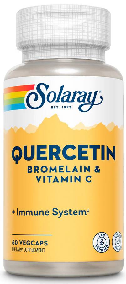 Solaray: QBC PLEX Quercetin, Bromelain, Vitamin C Complex 60ct