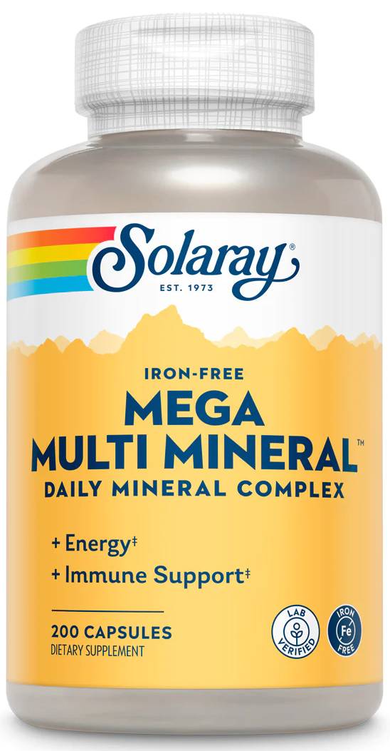 Mega Multi Mineral Iron-Free, 200ct