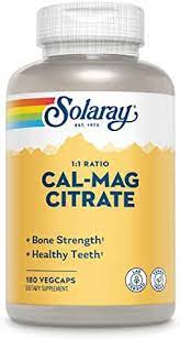 Solaray: Cal-Mag Citrate 1-1 180ct