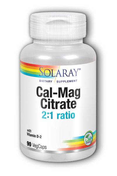 Solaray: Cal-Mag Citrate with Vitamin D 90ct