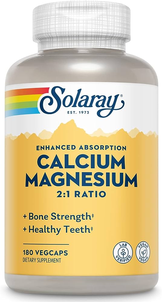 Solaray: Calcium and Magnesium 180ct