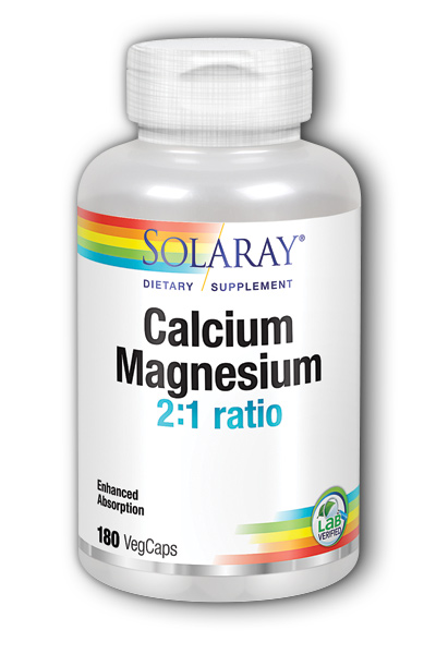 Solaray: Calcium and Magnesium 180ct