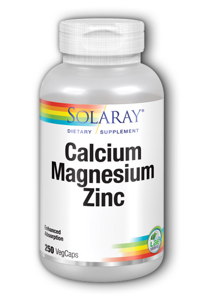 Solaray: Calcium, Magnesium, Zinc 250ct