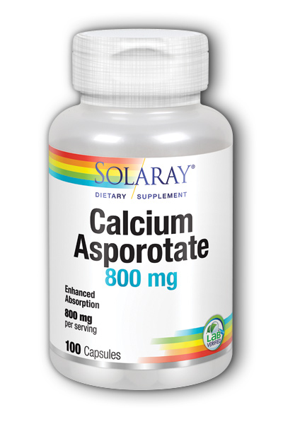Solaray: Calcium Asporotate 100ct 200mg