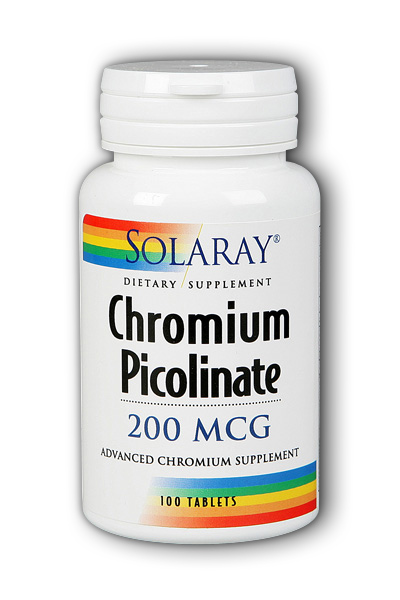 Solaray: Chromium Picolinate-200 100ct 200mcg