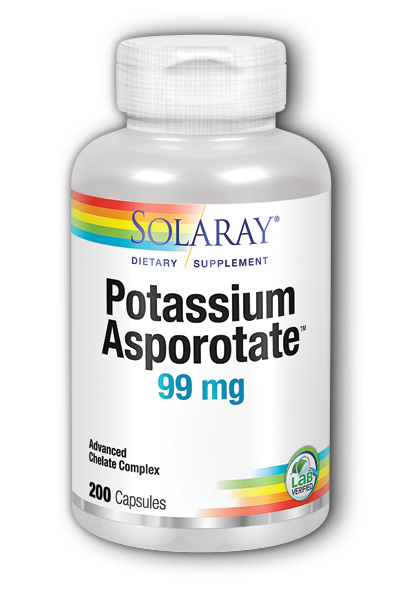 Solaray: Potassium-99 Asporotate 200ct 99mg