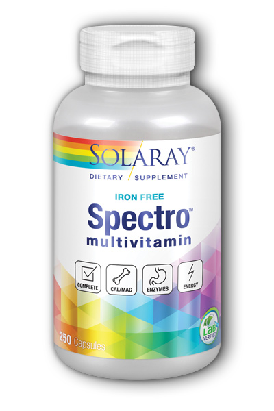 Iron-Free Spectro Multi-Vita-Min 250ct from Solaray