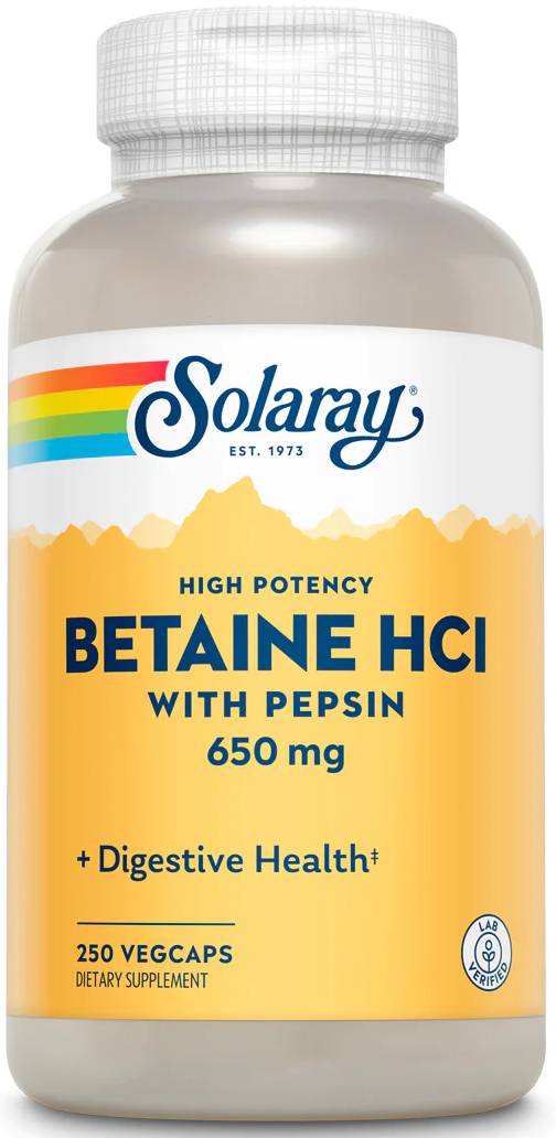 High Potency HCl with Pepsin, 250ct  - 650mg