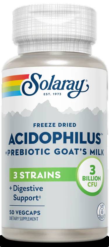 Solaray: Acidophilus plus goat's milk 50ct 3bil