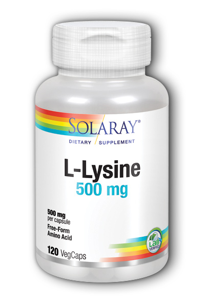 Solaray: Free-Form L-Lysine 120ct 500mg