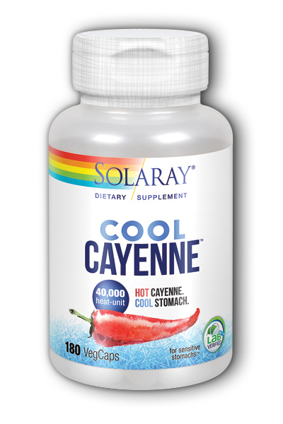 Solaray: Cool Cayenne 180ct 40000hu