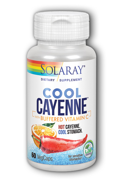 Solaray: Cool Cayenne with Buffered C 60ct 40000hu