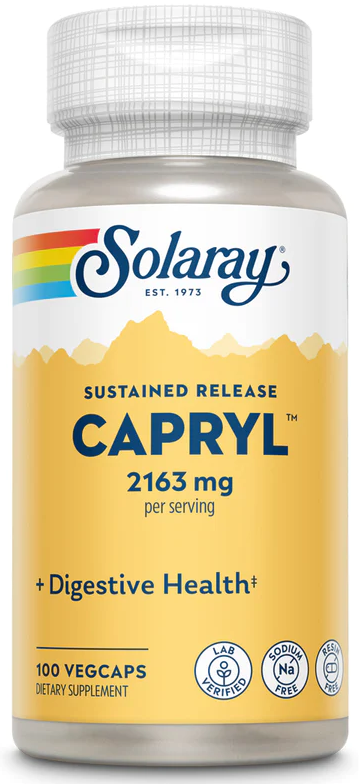 Solaray: Capryl SR 2163mg, Sodium and resin free 100ct