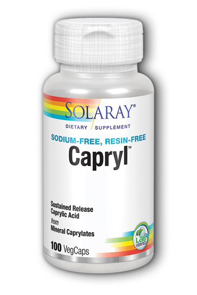Solaray: Capryl Sodium and resin free 100ct