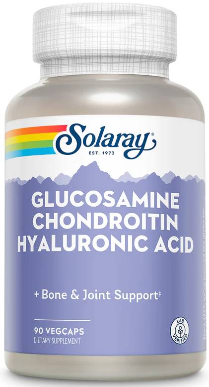 Solaray: Glucosamine Chondroitin and Hyaluronic Acid 90ct