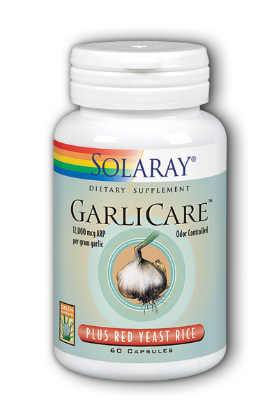 Solaray: GarliCare Plus Red Yeast Rice 60ct