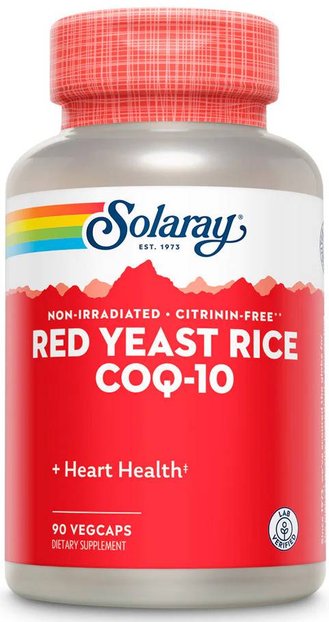 Solaray: Red Yeast Rice Plus CoQ10 90ct
