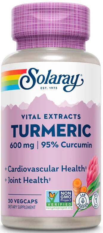 Solaray: Turmeric Root One Daily 30 Vegetarian Capsules