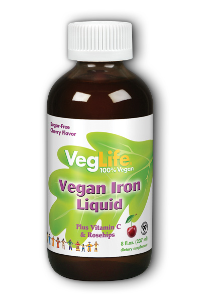 Veglife: Vegan Iron Liquid 18 mg 8 oz Liquid