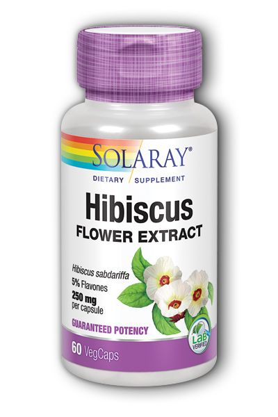 Hibiscus Flower Extract 250mg, 60 Vegi Capsules
