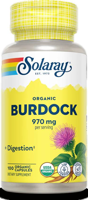 Solaray: Organic Burdock Root 100ct 540mg