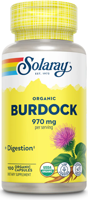 Solaray: Organic Burdock Root 100ct 540mg