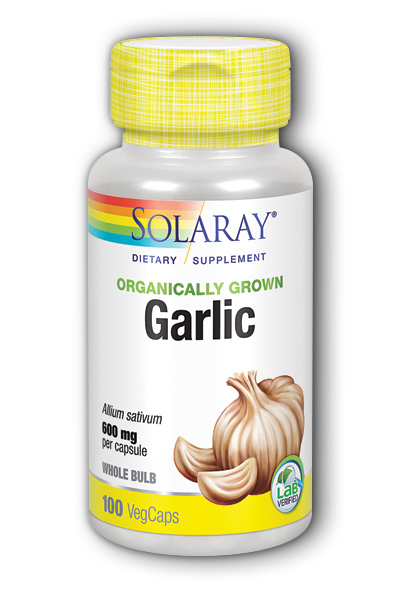 Solaray: Organic Garlic 100ct 600mg