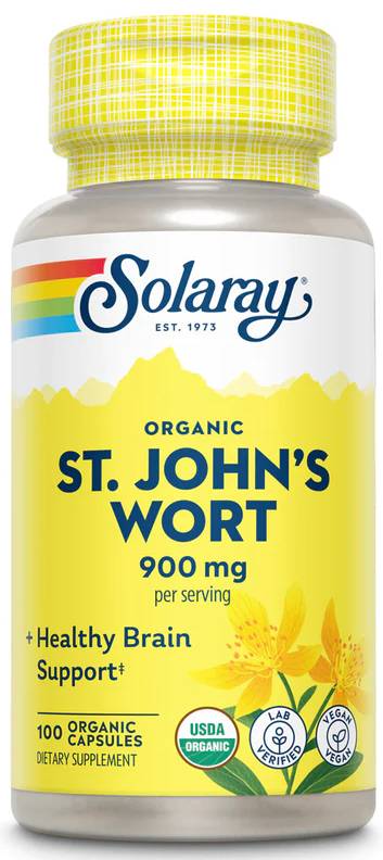 Solaray: Organic St. John's Wort 100ct 450mg