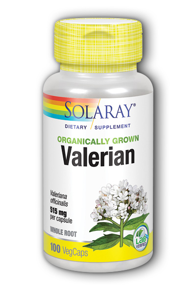 Solaray: Organic Valerian Root 100ct 515mg