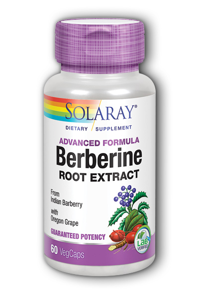 Solaray: Berberine Root Extract Advanced Formula 60 Vcaps