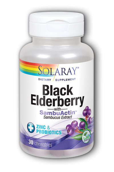 Solaray: Black Elderberry With Zinc and Probiotics 30 ct