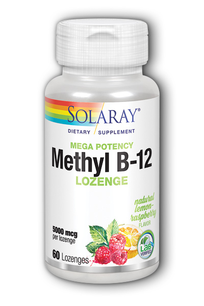 Methyl B-12 5000 Lemon 60 ct 5000 mcg from Solaray