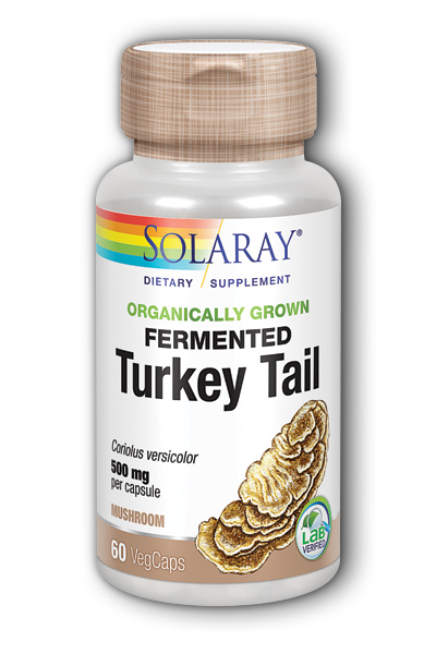 Organically Grown Fermented Turkey Tail Mushroom, 60 ct 500 mg