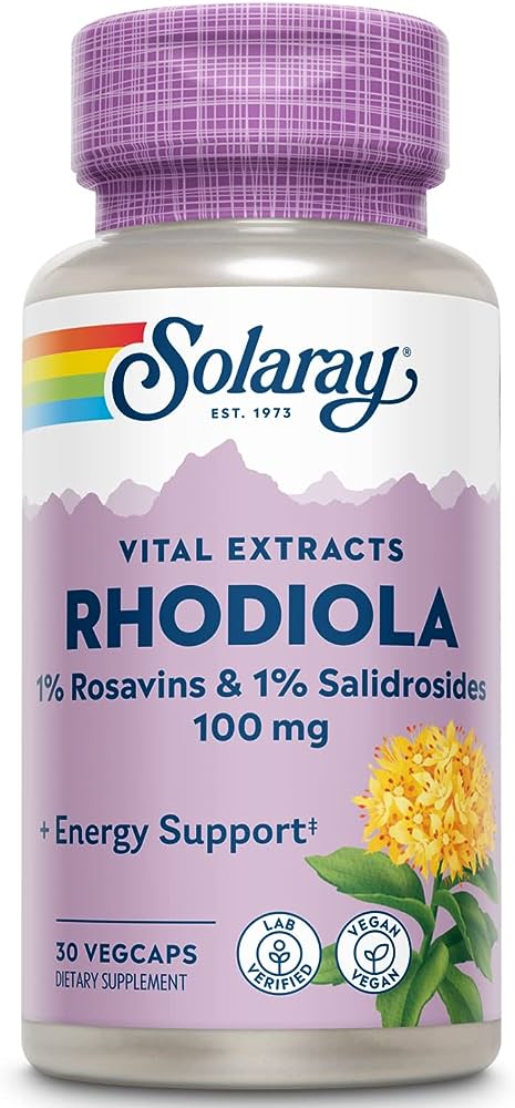 Solaray: Rhodiola Extract 30ct 100mg