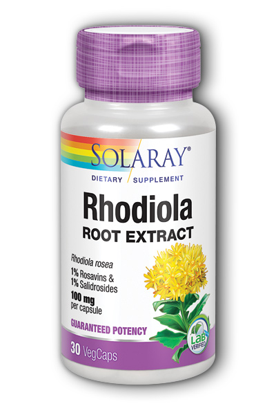 Solaray: Rhodiola Extract 30ct 100mg