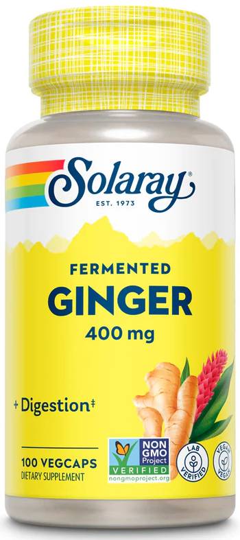Solaray: Organically Grown Fermented Ginger Root 100 ct Vcp