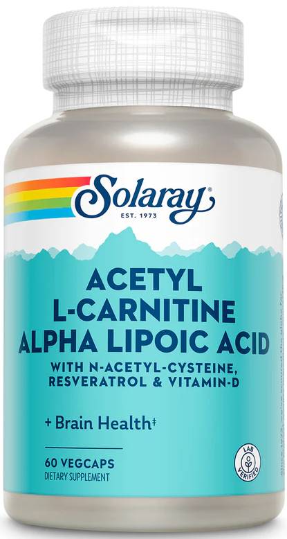 Solaray: Acetyl L-Carnitine And ALA 60ct